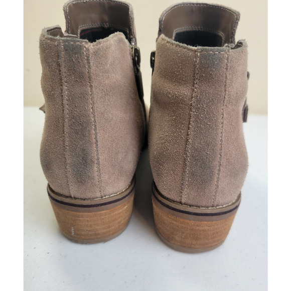 Blondo Ankle Booties Liam B5859-MSH Tan Suede Waterproof Side Zip Womens Sz 8.5M - Picture 8 of 11